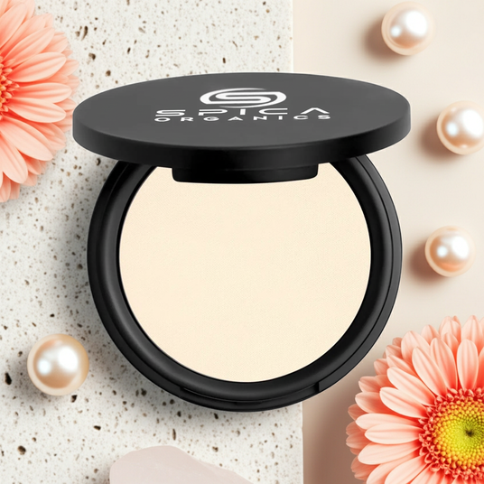 SPICA ORGANICS weightless pressed setting powder for a refined matte finish