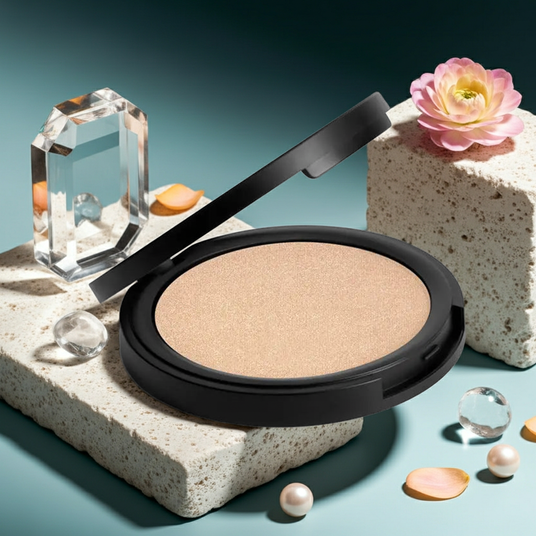 SPICA ORGANICS Luminous Organic Highlighter, a pressed mineral powder with exquisite, light-diffusing color