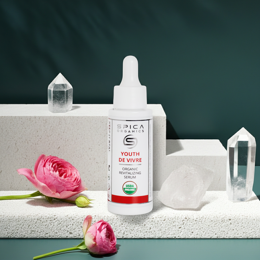 YOUTH DE VIVRE Lightweight Fast-Absorbing Organic Serum Texture - Antioxidant-Rich Formula ORAC 2,822,200 - Spica Organics